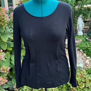 Chico's black top, size small
